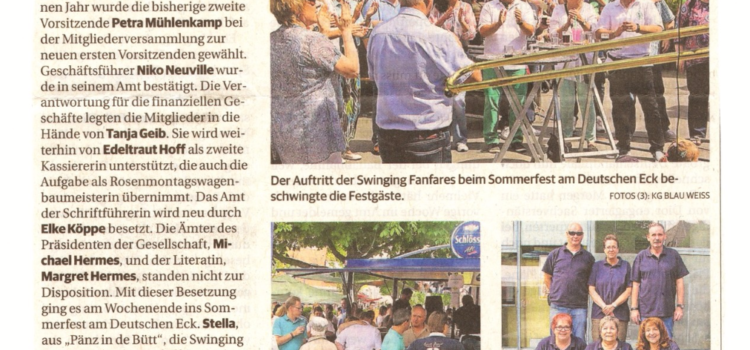 Sommerfest und neuer Vorstand