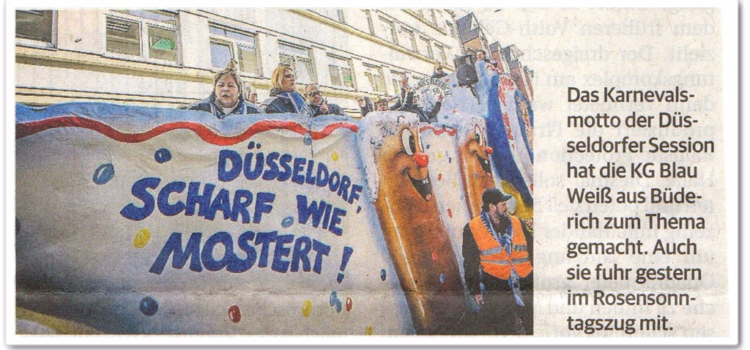 Düsseldorf so scharf wie Mostert!